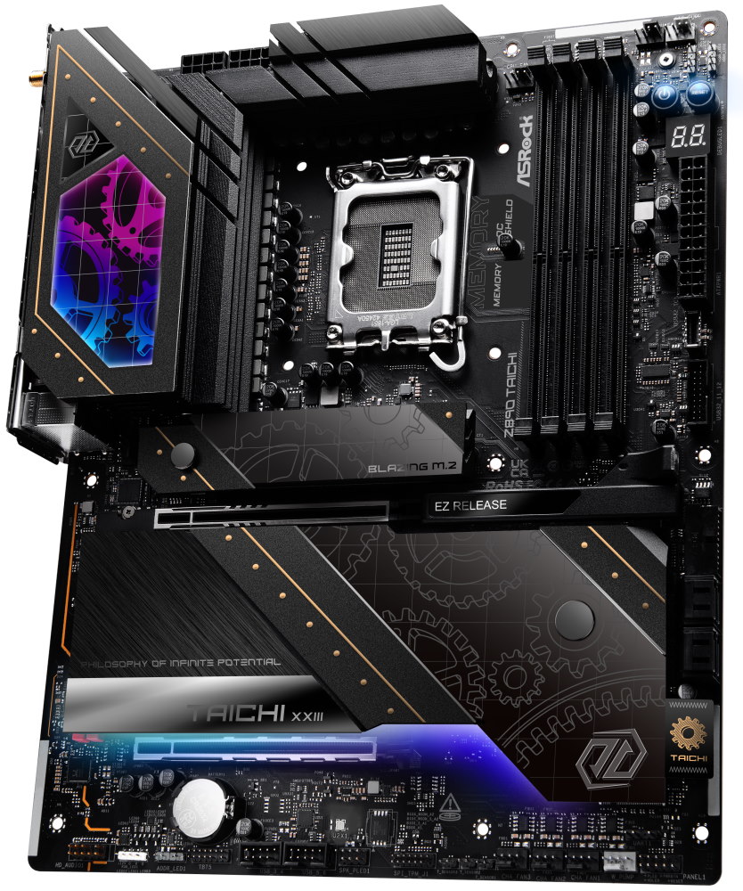 ASRock Z890 Taichi / Intel Z890 / LGA1851 / 4x DDR5 / 6x M.2 / 2x Thunderbolt 4 / WiFi / ATX